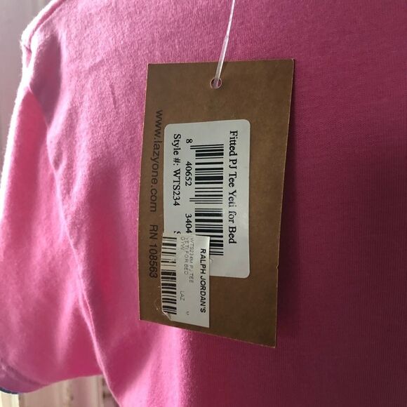 NEW ✨ Lazy One Yeti For Bed Fitted T-shirt PJ M - Picture 4 of 6